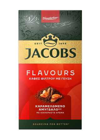 10040426 Jacobs Flavours Caramelized Almond 250g Carton